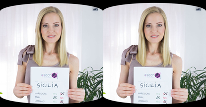 Blond Sicilia in Casting